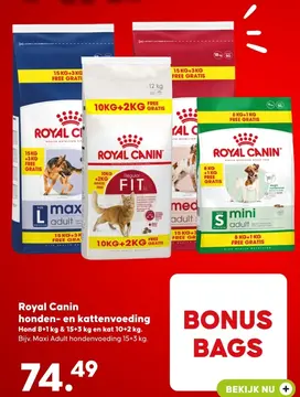 Aanbieding: Royal Canin honden- en kattenvoeding