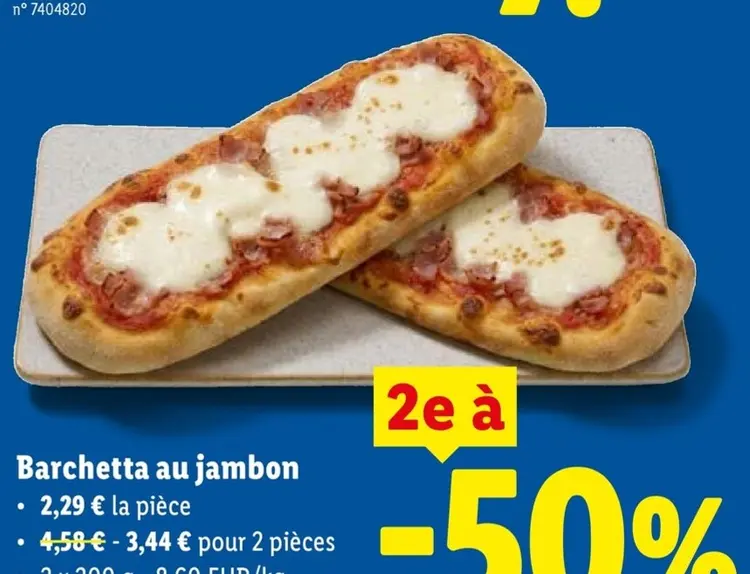 Offre: Barchetta au jambon