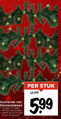 Aanbieding: Guirlande van Dennentakken