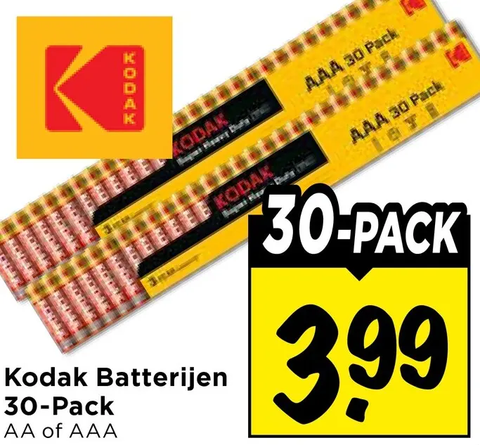 Aanbieding: Batterijen 30-pack