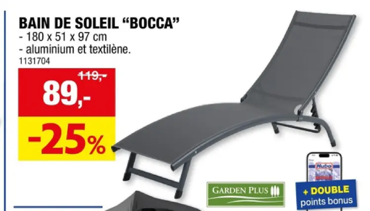 Offre: Bain de soleil "bocca"