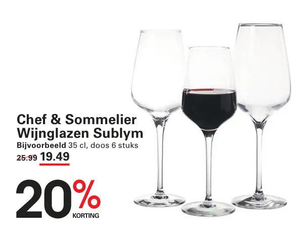 Aanbieding: Wijnglazen Sublym