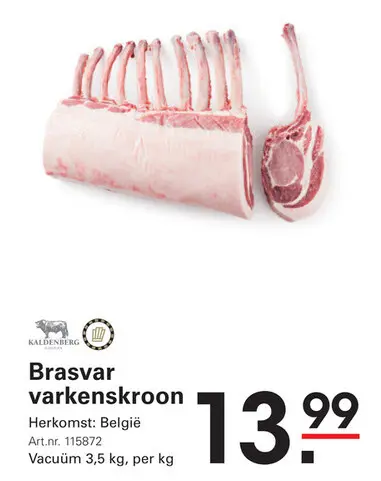 Aanbieding: Brasvar varkenskroon