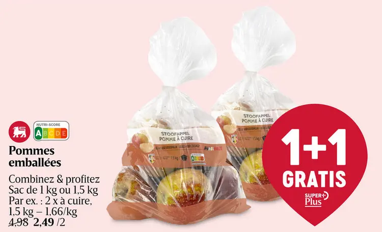 Offre: Pommes emballées