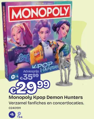 Promotie: Monopoly Kpop Demon Hunters