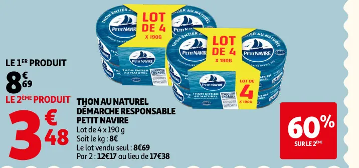 Offre: Thon au naturel