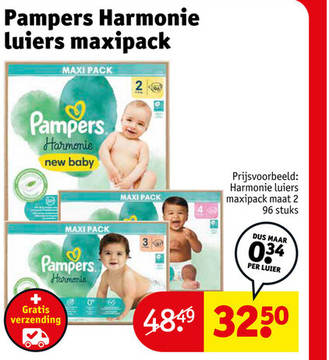 Aanbieding: Pampers Harmonie luiers maxipack