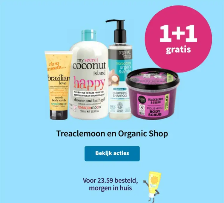 Aanbieding: Treaclemoon en Organic Shop