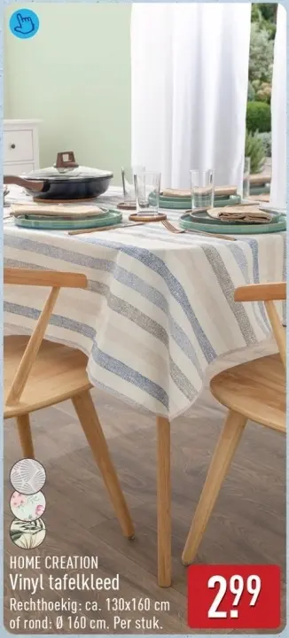 Aanbieding: Vinyl tafelkleed