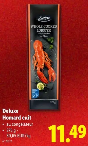 Offre: Homard cuit