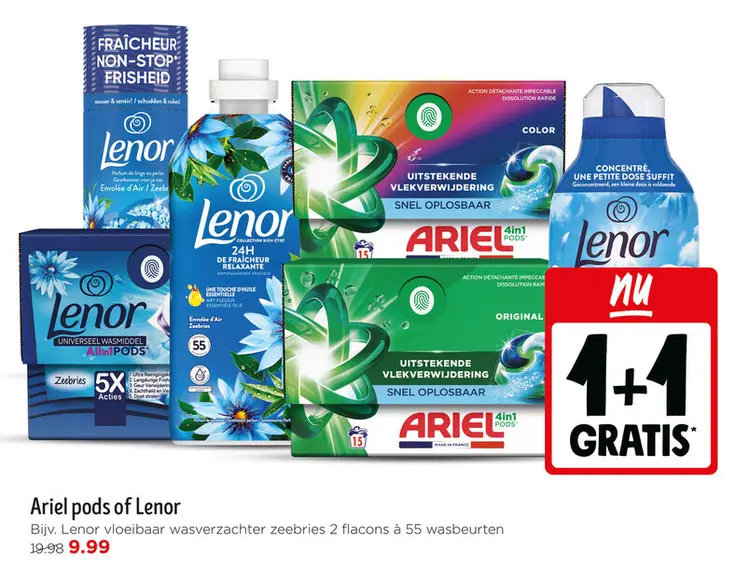 Aanbieding: Ariel pods of Lenor