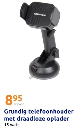 Promotie: telefoonhouder met draadloze oplader