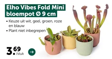 Aanbieding: Elho Vibes Fold Mini bloempot