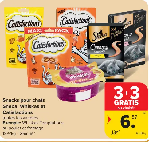 Offre: Snacks pour chats