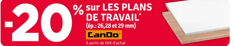 Offre: Plans de travail