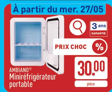 Offre: Miniréfrigérateur portable