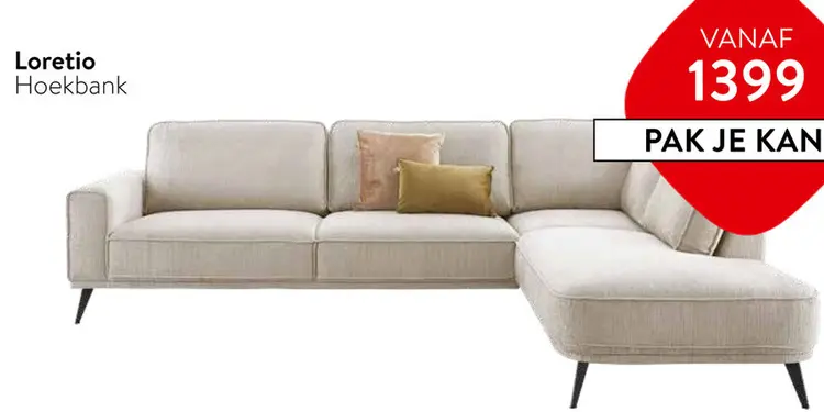 Aanbieding: Loretio Hoekbank