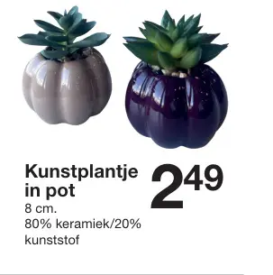 Aanbieding: Kunstplantje in pot