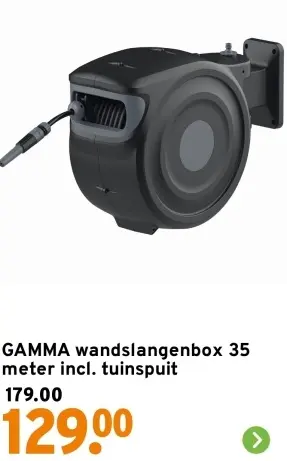 Aanbieding: Wandslangenbox 35 meter incl. tuinspuit