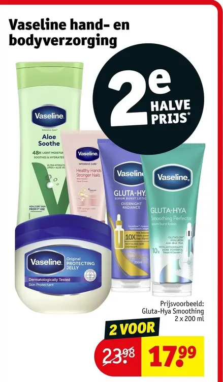 Aanbieding: Vaseline hand- en bodyverzorging