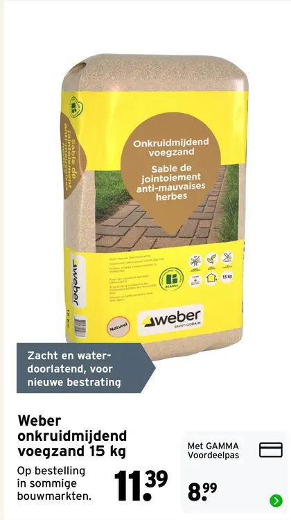 Aanbieding: Onkruidmijdend voegzand