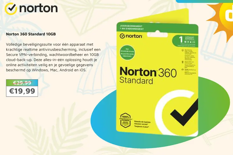 Aanbieding: Norton 360 Standard 10GB