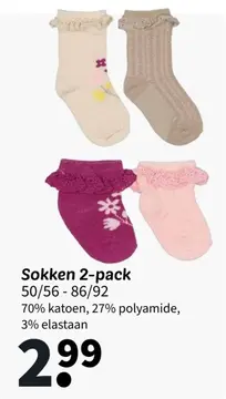 Aanbieding: Sokken 2-pack