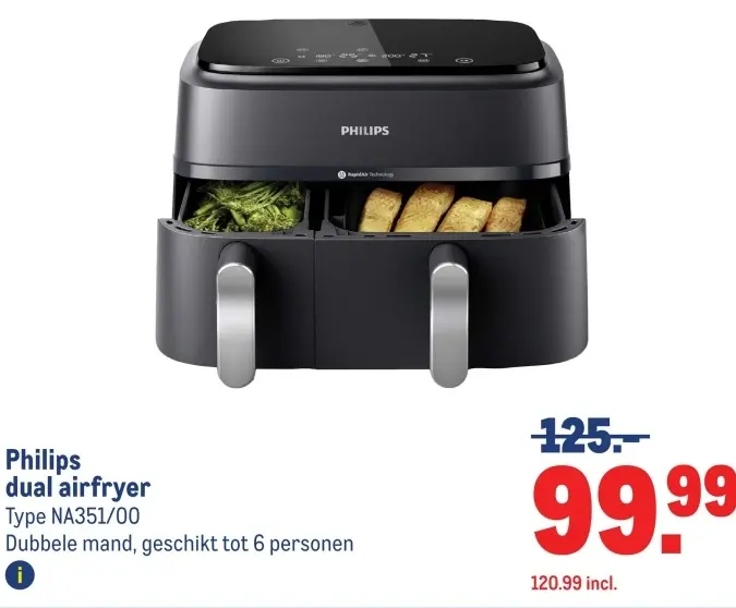 Aanbieding: dual airfryer