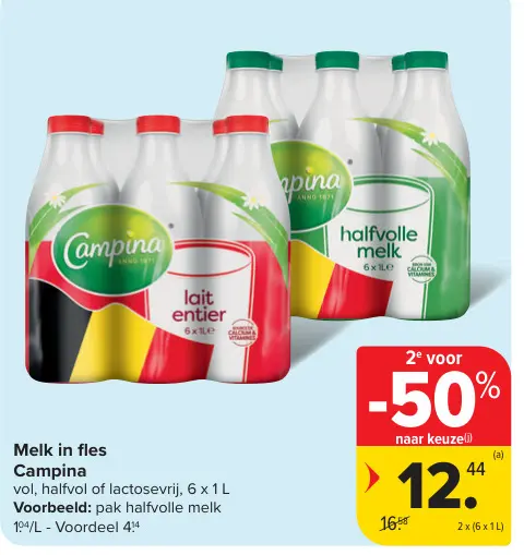 Aanbieding: Melk in fles