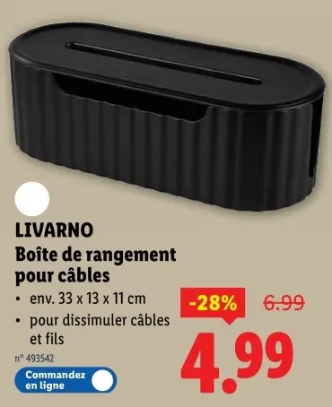 Offre: Boîte de rangement pour câbles
