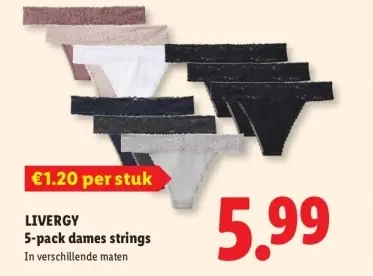 Aanbieding: dames strings