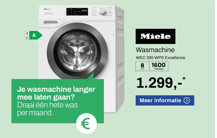 Aanbieding: Wasmachine WEC 395 WPS Excellence
