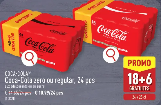 Offre: Coca-Cola zero ou regular
