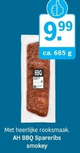 Aanbieding: BBQ Spareribs smokey