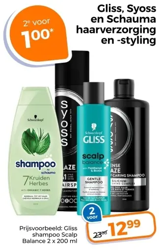 Aanbieding: Gliss shampoo Scalp Balance
