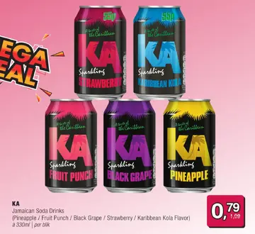 Aanbieding: KA Jamaican Soda Drinks
