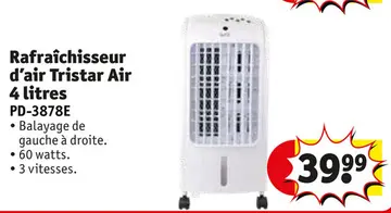 Offre: Rafraîchisseur d'air Tristar Air