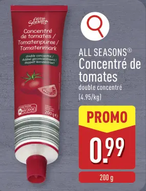 Offre: Concentré de tomates