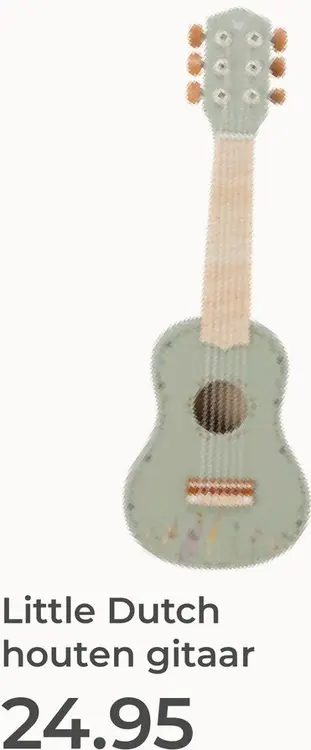 Aanbieding: Houten gitaar