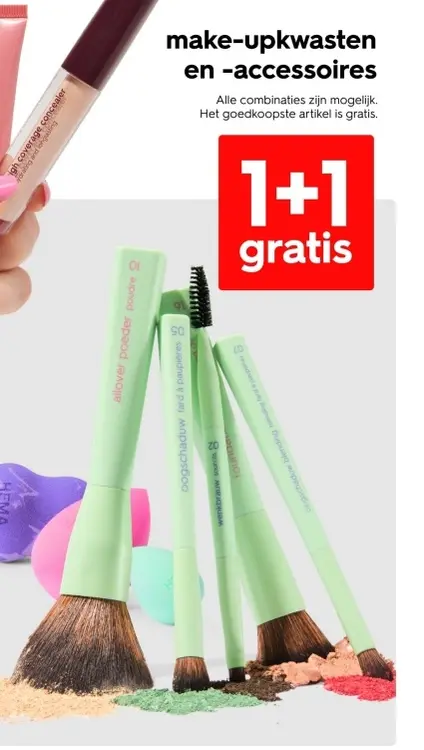 Aanbieding: make-upkwasten en -accessoires