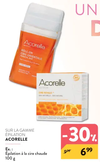 Offre: Épilation à la cire chaude