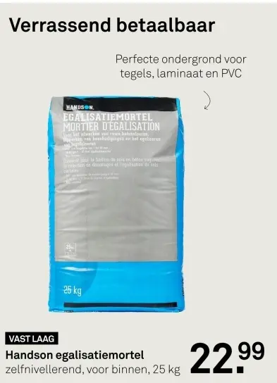 Aanbieding: Handson egalisatiemortel