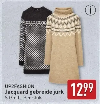 Aanbieding: Jacquard gebreide jurk