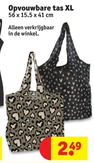 Promotie: Opvouwbare tas XL