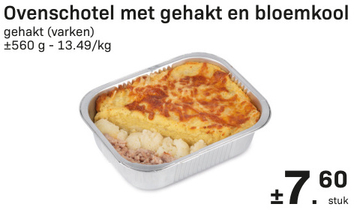 Aanbieding: Ovenschotel met gehakt en bloemkool