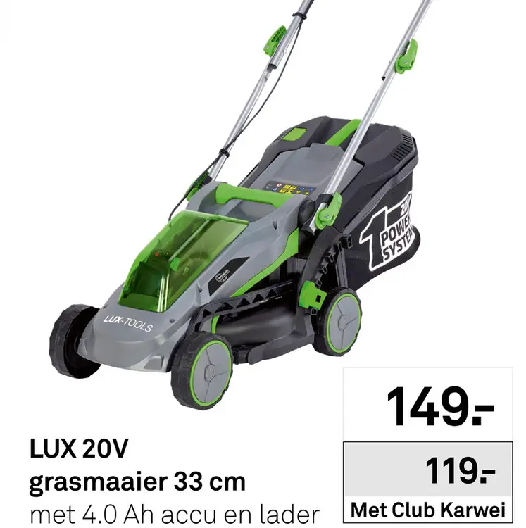 Aanbieding: Grasmaaier 33 cm