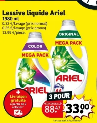 Offre: Lessive liquide