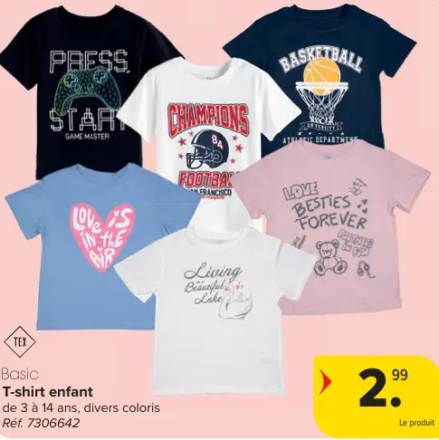 Offre: T-shirt enfant