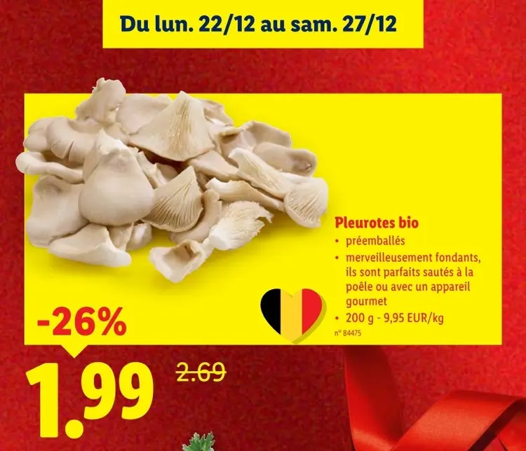 Offre: Pleurotes bio