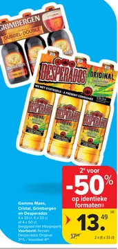 Aanbieding: Gamma Maes, Cristal, Grimbergen en Desperados